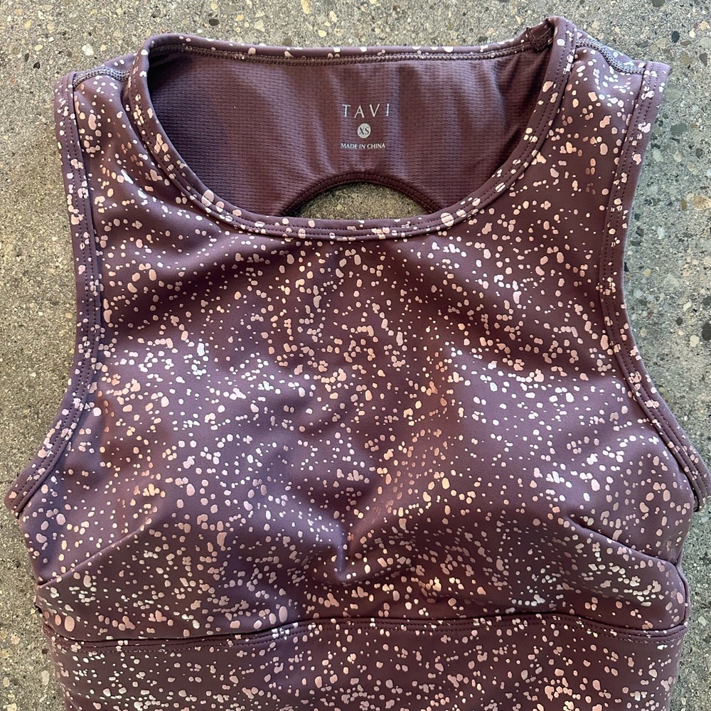 Tavi Women's Purple Speckled Top